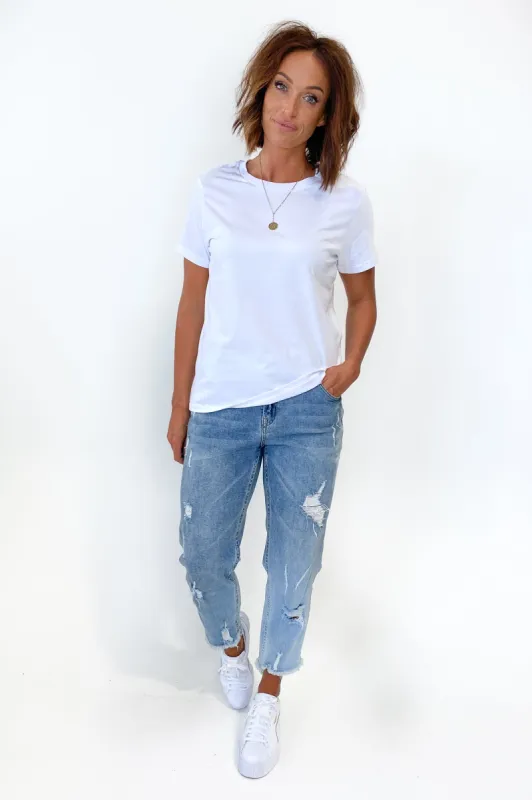 AS Colour Maple Tee White sold by Shine On