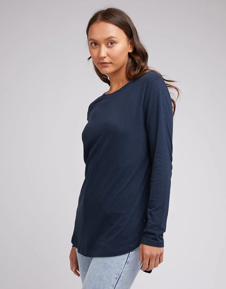 Silent Theory Aspen L/S Tee Navy sold by Shine On product image thumbnail 3