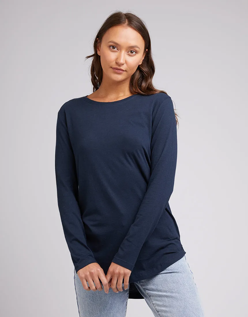 Silent Theory Aspen L/S Tee Navy sold by Shine On product image thumbnail 2