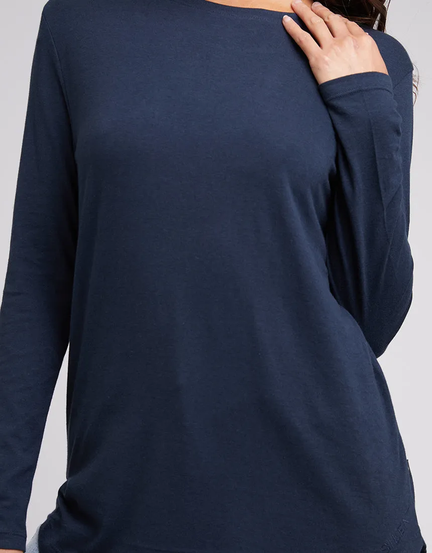 Silent Theory Aspen L/S Tee Navy sold by Shine On product image thumbnail 4