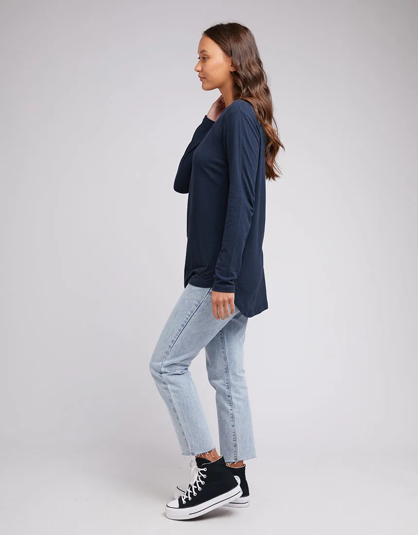 Silent Theory Aspen L/S Tee Navy sold by Shine On product image thumbnail 5
