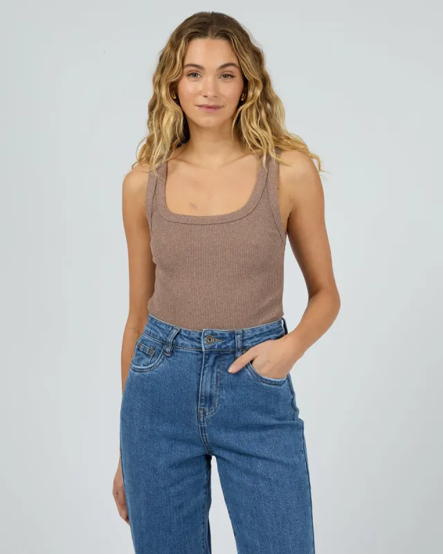 Silent Theory Mia Tank Brown sold by Shine On