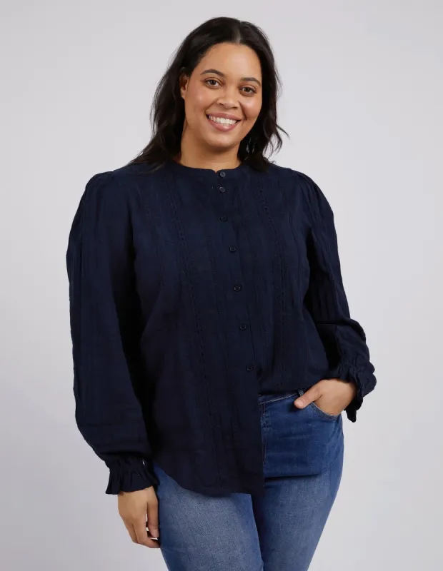 Elm Fennel Shirt Navy sold by Shine On