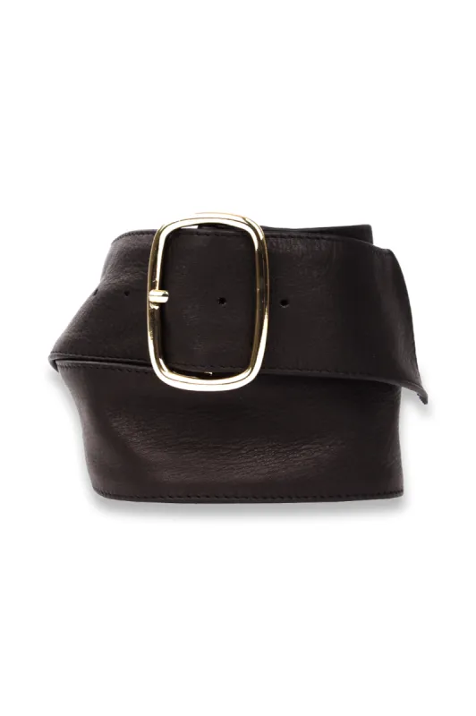 Legend Belts Soft Leather Belt Black sold by Shine On