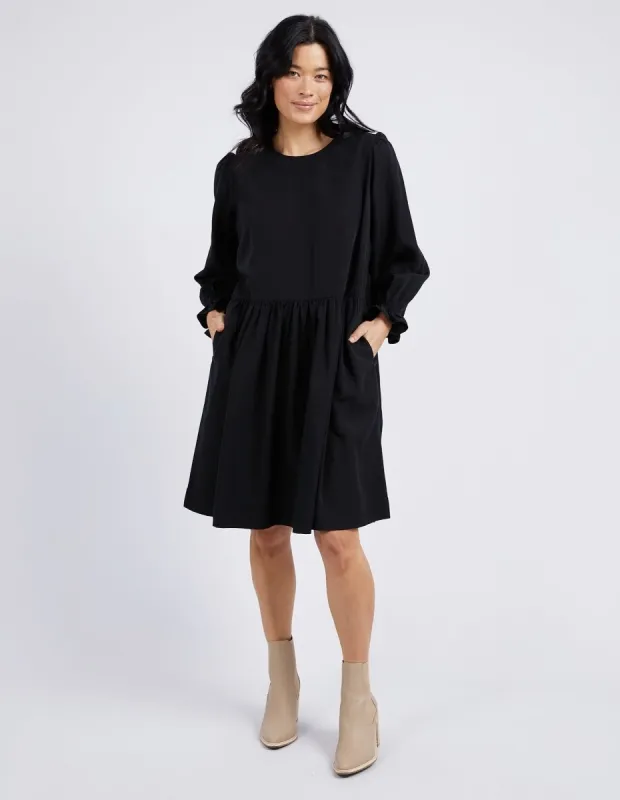 Elm River Dress Black sold by Shine On