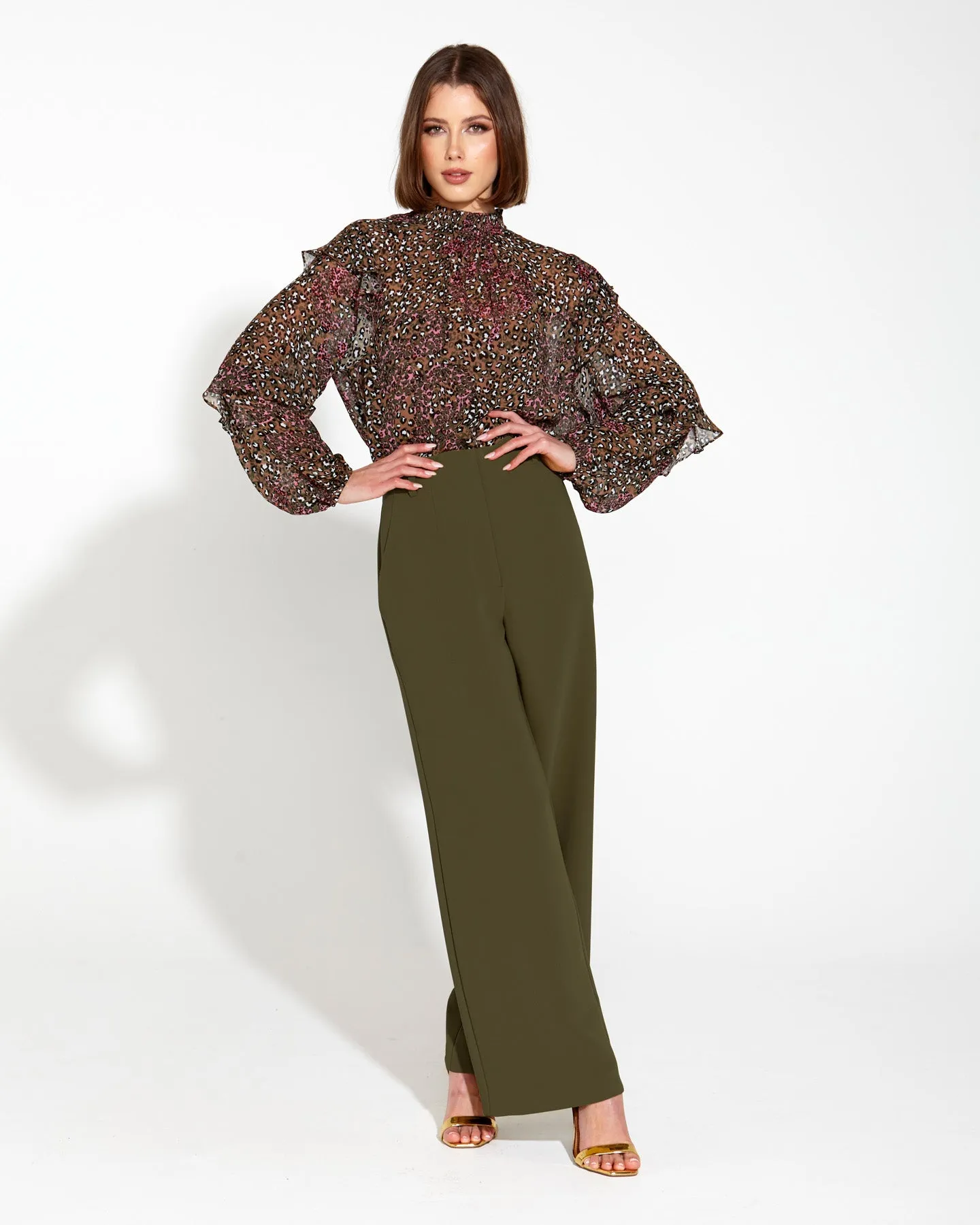 Fate Untamed Ruffle Blouse Animal sold by Shine On product image thumbnail 3