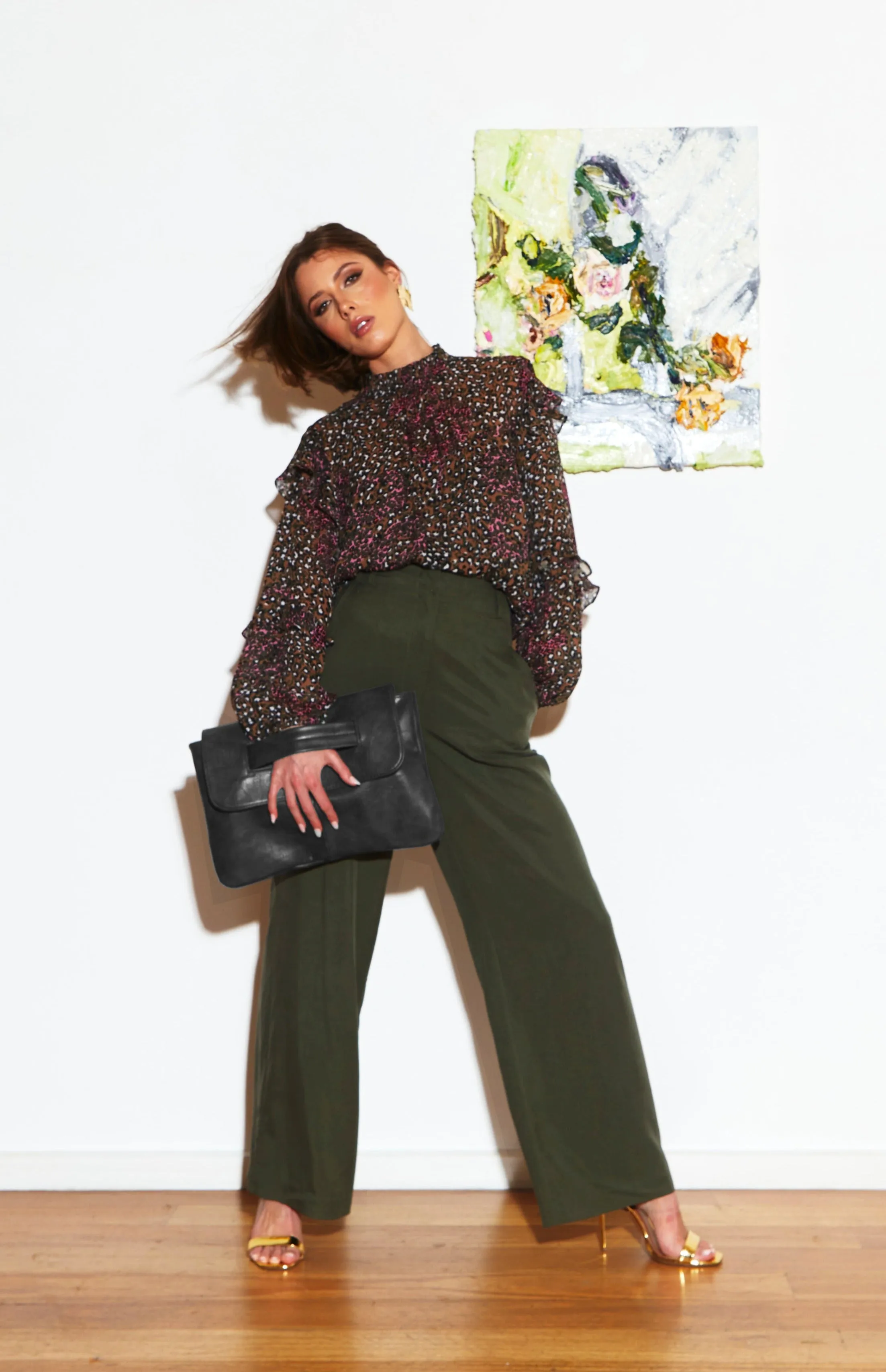 Fate Untamed Ruffle Blouse Animal sold by Shine On product image thumbnail 2