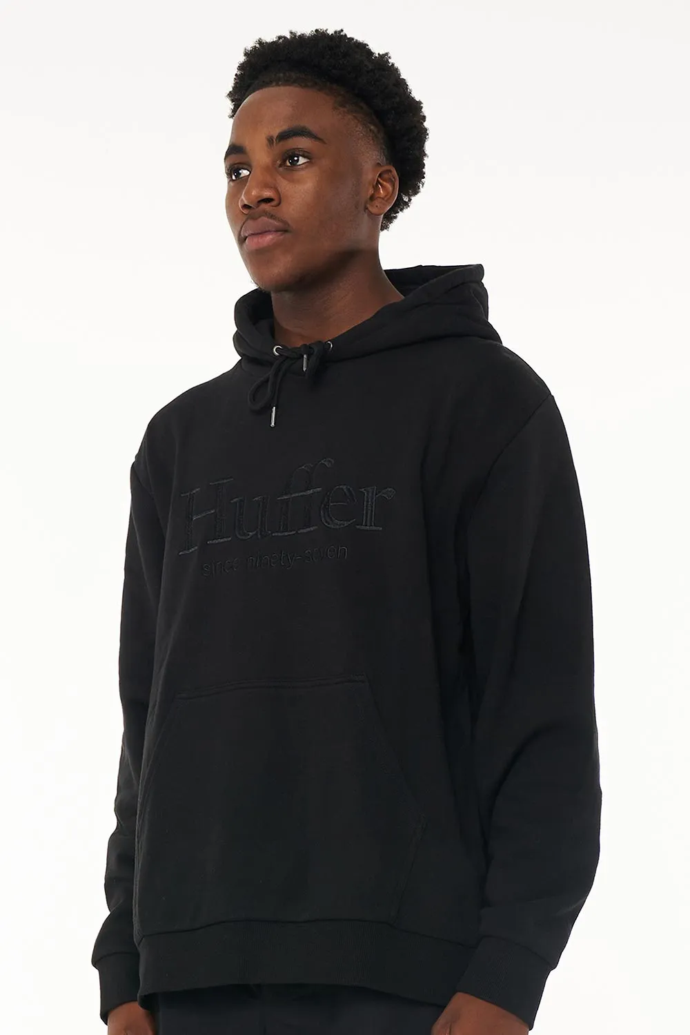 Huffer Mens True Hood 350 Basis Black sold by Shine On product image thumbnail 4