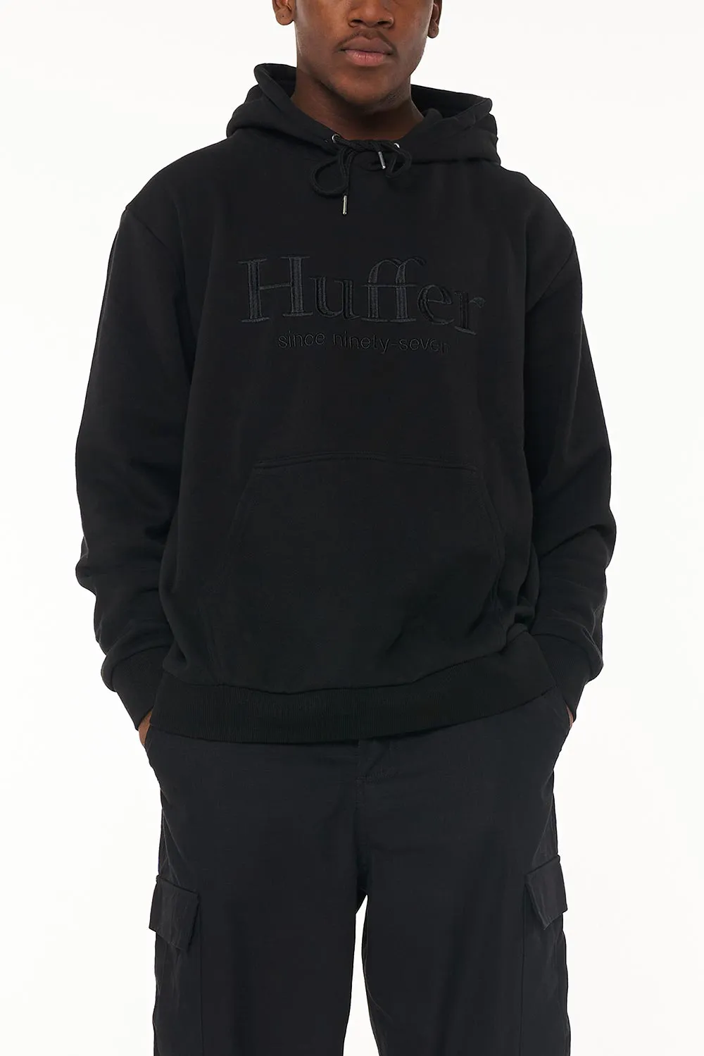 Huffer Mens True Hood 350 Basis Black sold by Shine On product image thumbnail 3