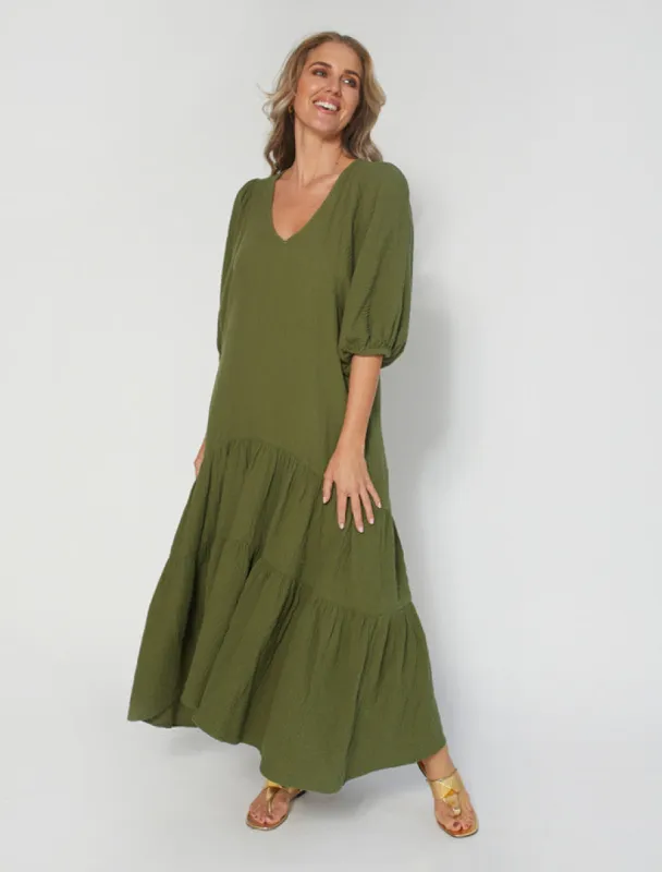 Stella + Gemma Milos Dress Seaweed sold by Shine On