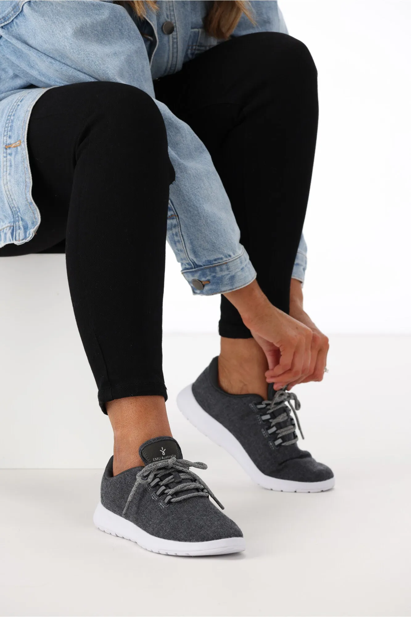 EMU Merino Wool Sneaker Barkly Grey sold by Shine On