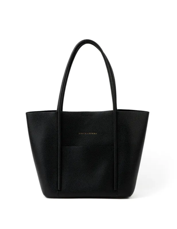 Stella + Gemma City Tote Black sold by Shine On