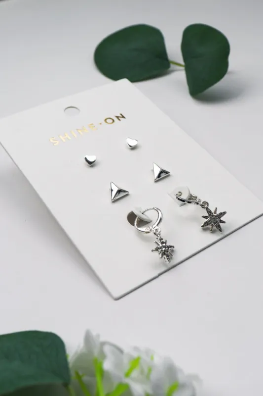 Shine On Label Palermo Collection Earrings Silver sold by Shine On
