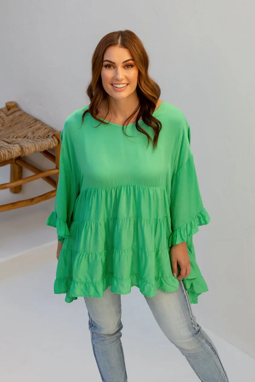 PQ Collection Sofia Top Apple Sorbet sold by Shine On