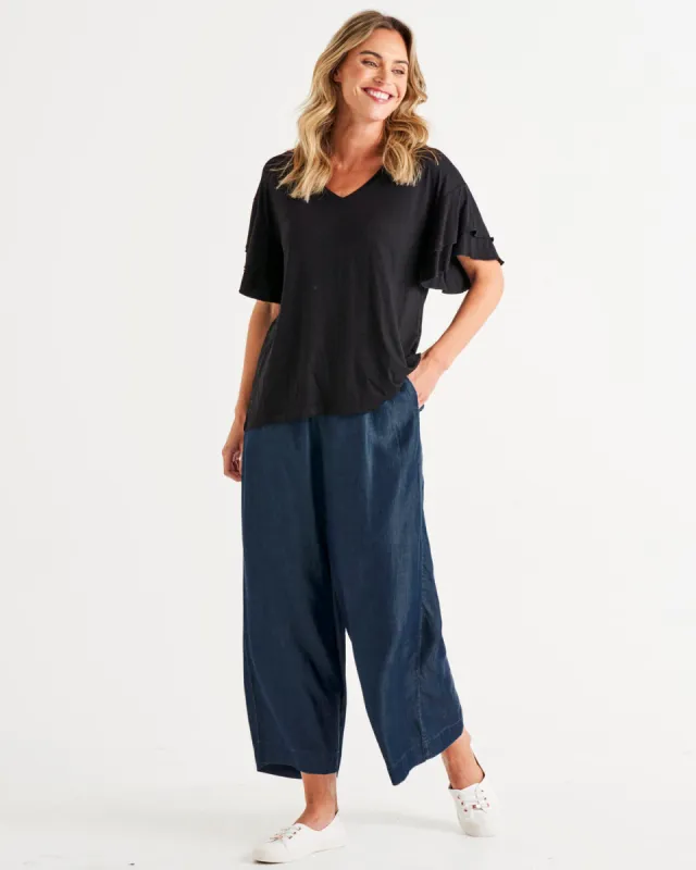 Betty Basics Ripon Top Black sold by Shine On