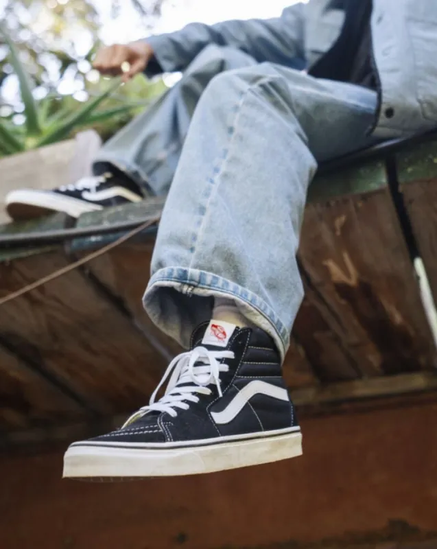 Vans Unisex SK8-Hi Black/Black/White sold by Shine On