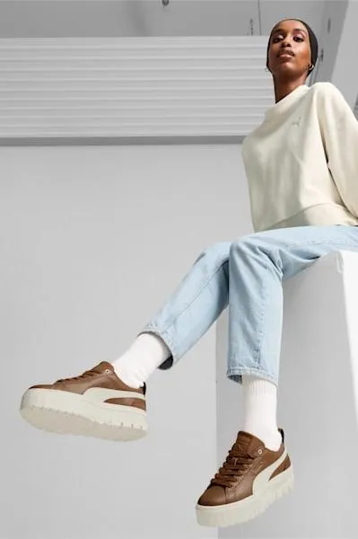 Puma Mayze Luxe Sneaker Coffee sold by Shine On