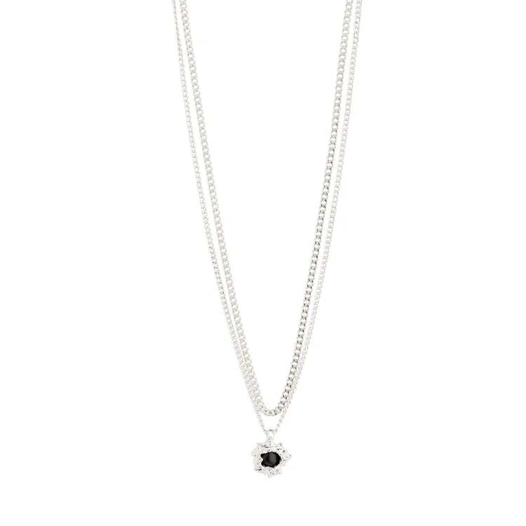 Pilgrim Act Necklace Silver Black sold by Shine On product image thumbnail 2