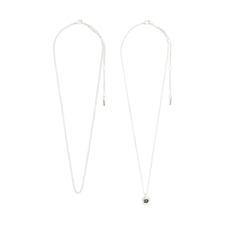 Pilgrim Act Necklace Silver Black sold by Shine On product image thumbnail 3