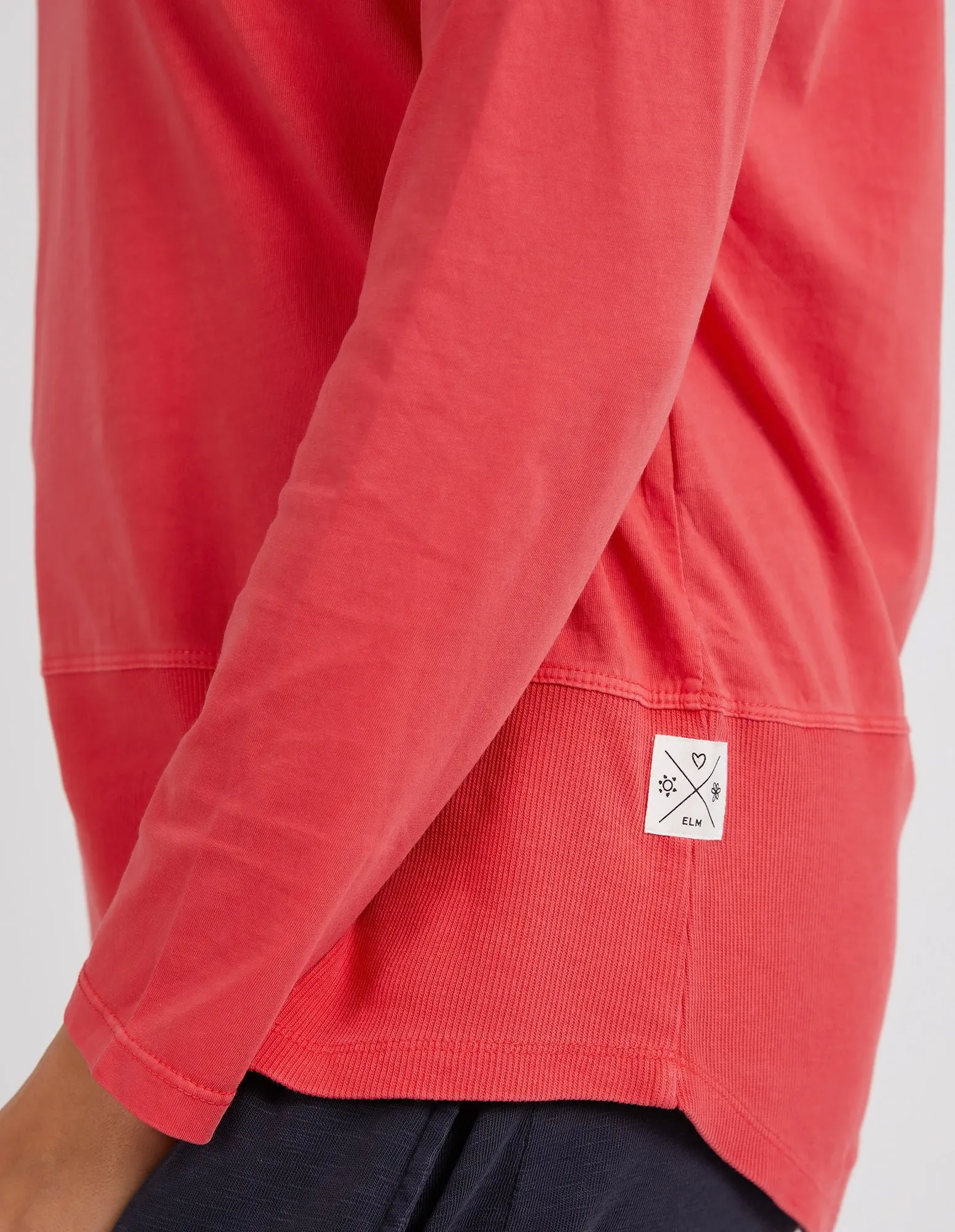 Elm Rib LS Tee Coral Spritz sold by Shine On product image thumbnail 4