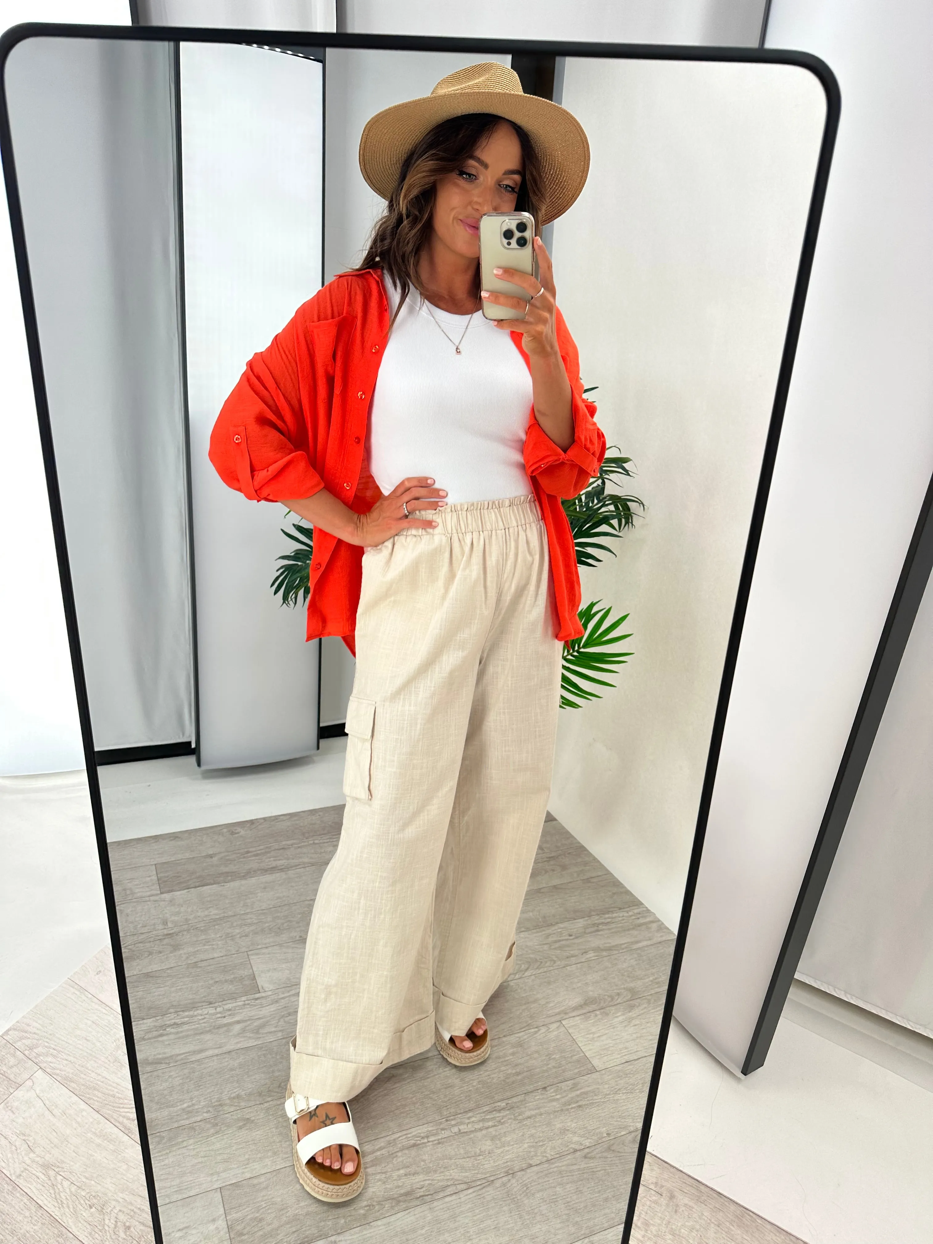 Joop & Gypsy Linen Trousers Natural sold by Shine On