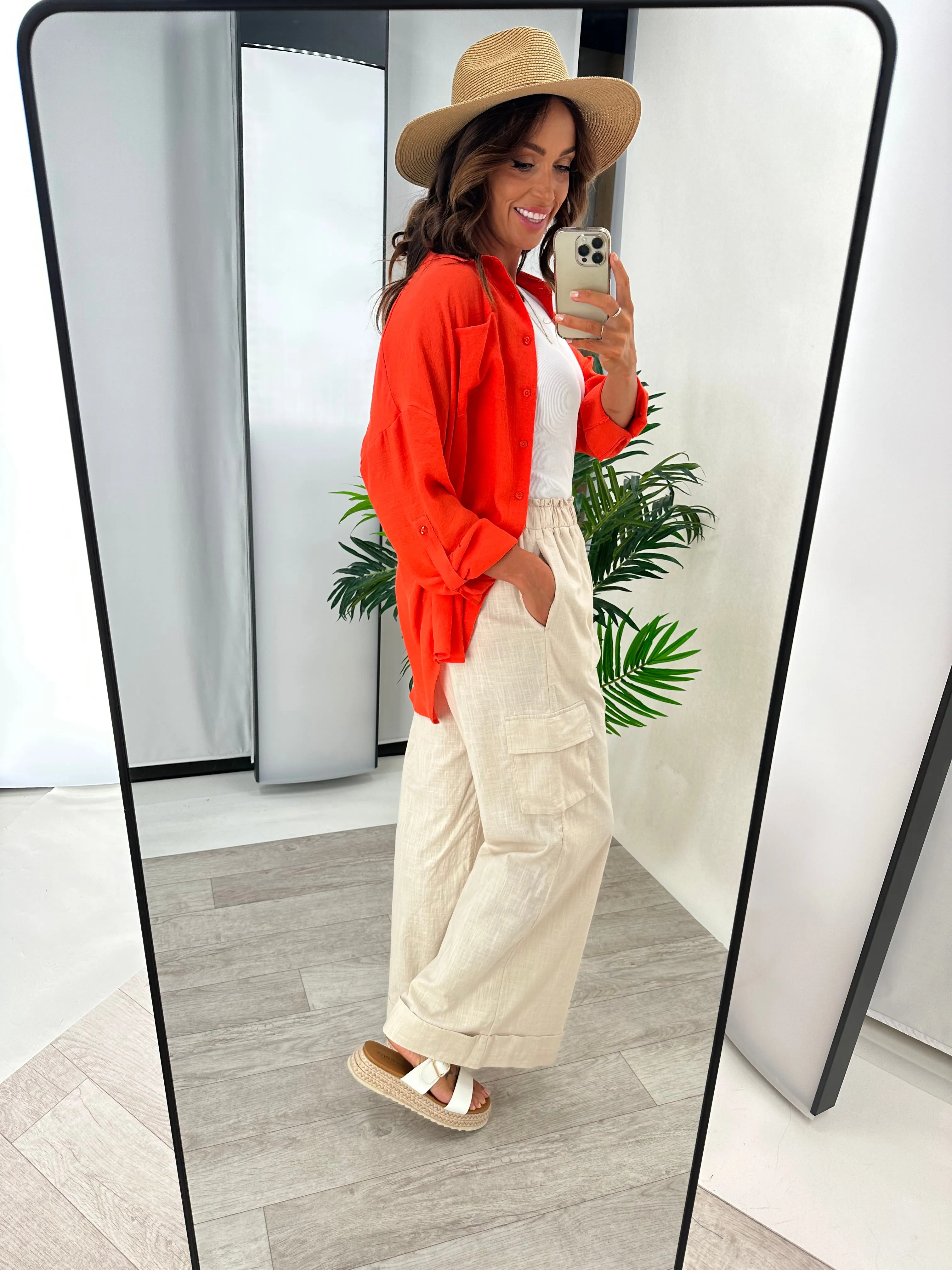 Joop & Gypsy Linen Trousers Natural sold by Shine On product image thumbnail 4