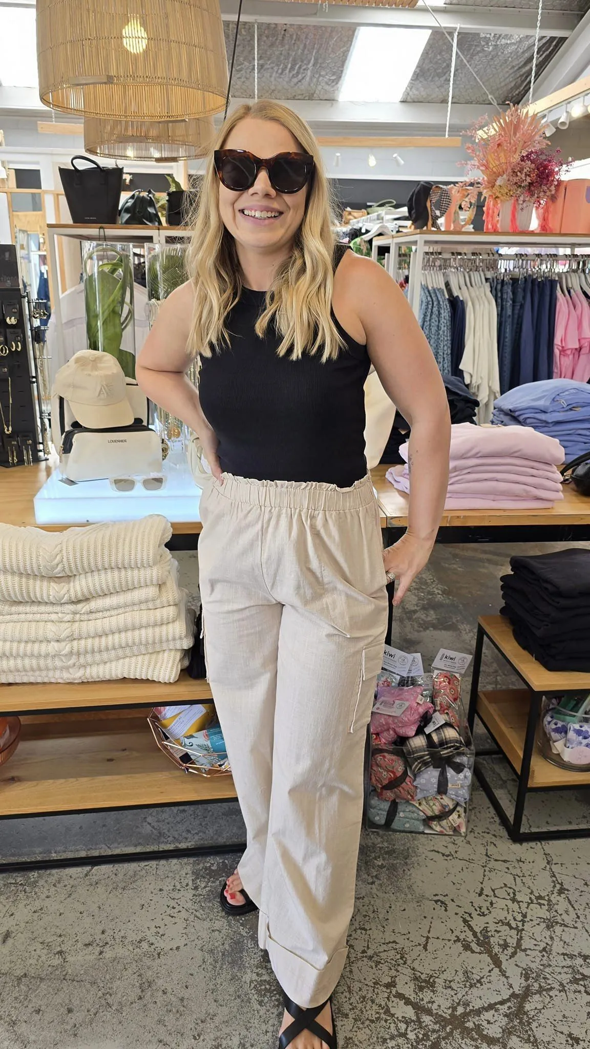 Joop & Gypsy Linen Trousers Natural sold by Shine On product image thumbnail 3