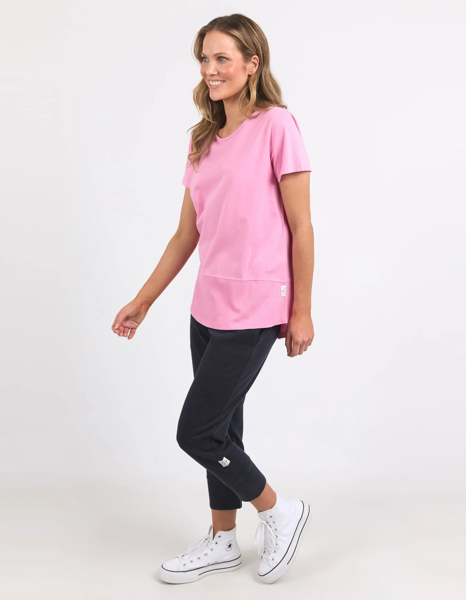 Elm Rib S/S Tee Strawberry Pink sold by Shine On product image thumbnail 3