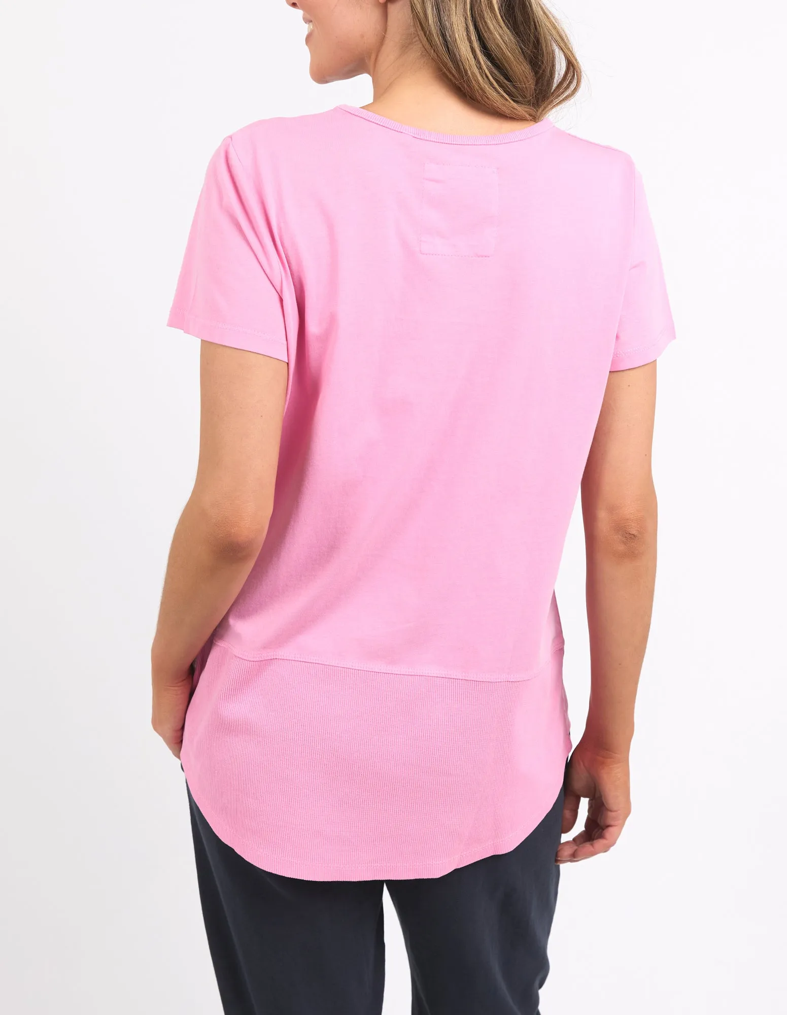 Elm Rib S/S Tee Strawberry Pink sold by Shine On product image thumbnail 5
