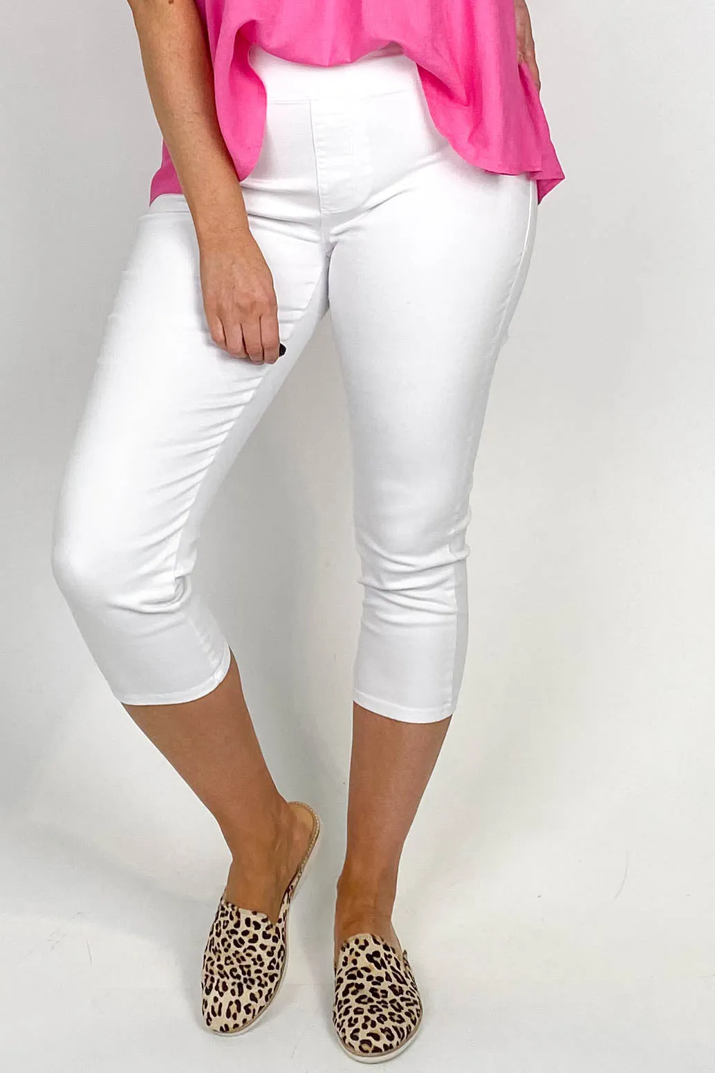 Betty Basics Masie Capri Jean White sold by Shine On product image thumbnail 2