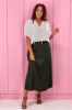 Jane James Angelica Sateen Skirt Olive sold by Shine On
