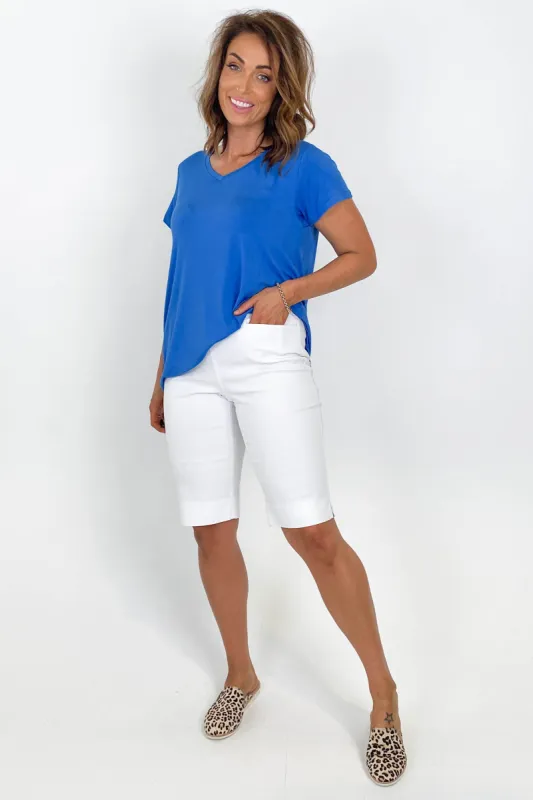 Betty Basics Matilda Tee Sapphire sold by Shine On