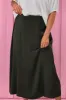 Jane James Angelica Sateen Skirt Olive sold by Shine On
