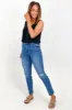 Wakee Mollie Ripped Jean Dark Blue sold by Shine On
