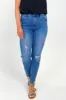 Wakee Mollie Ripped Jean Dark Blue sold by Shine On