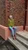 Foxwood City Lights Top Khaki sold by Shine On