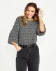 Sass Nicolette Kimono Sleeve Top Boho Animal sold by Shine On