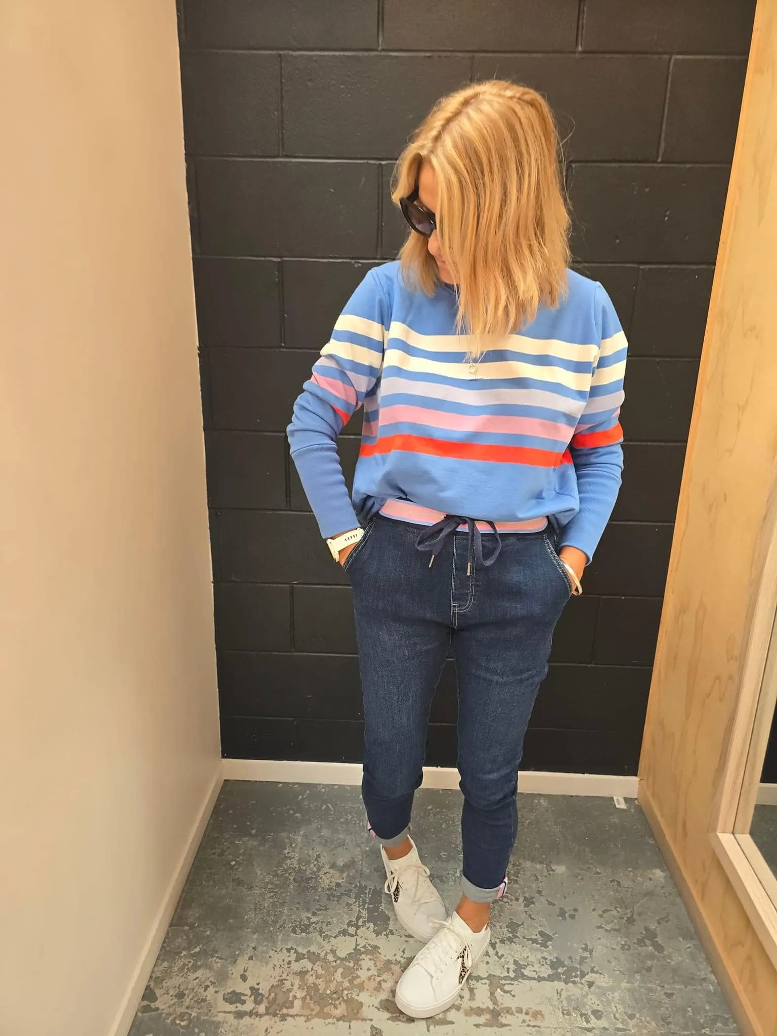 Elm Arielle Denim Jogger Dark Blue Wash sold by Shine On product image thumbnail 2