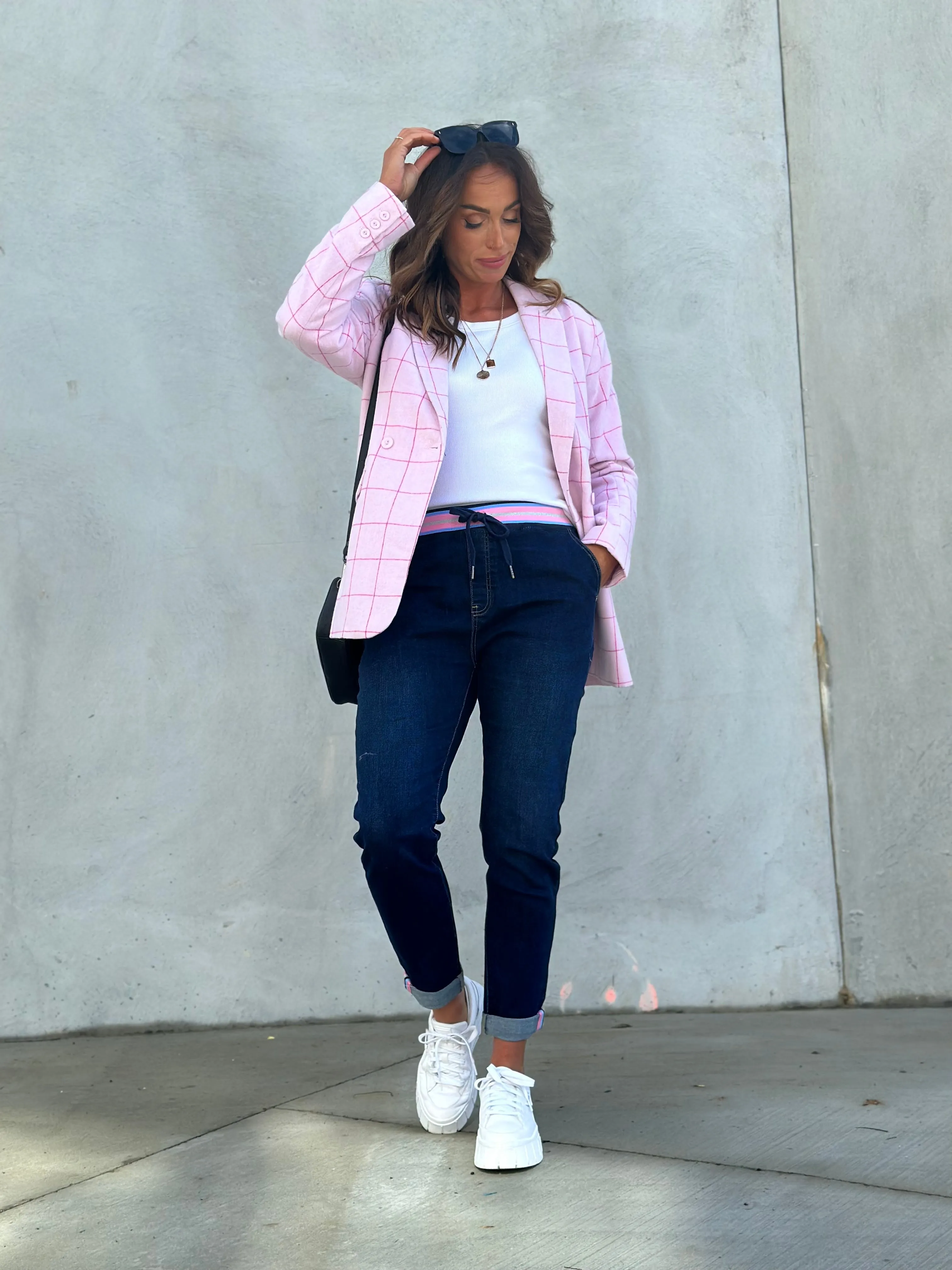 Elm Arielle Denim Jogger Dark Blue Wash sold by Shine On product image thumbnail 4