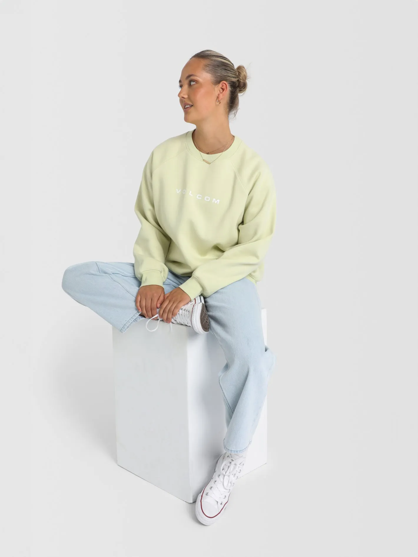 Volcom Get More Crew Lime sold by Shine On product image thumbnail 2