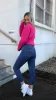 Shine On Label Sculpt Denim Cropped Jean True Blue Wash sold by Shine On