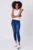 Shine On Label Sculpt Denim Cropped Jean True Blue Wash sold by Shine On