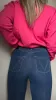 Shine On Label Sculpt Denim Cropped Jean True Blue Wash sold by Shine On