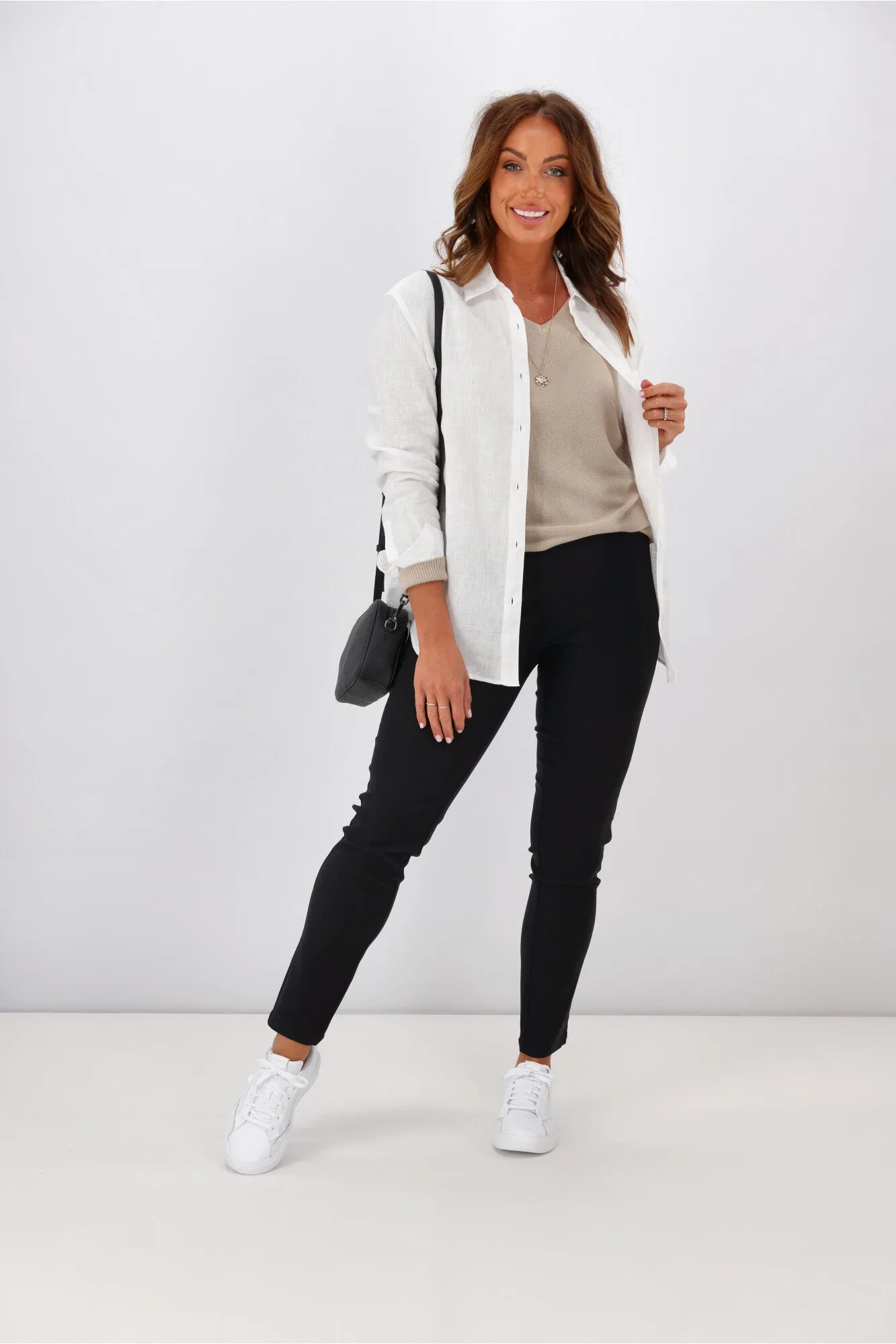 Sunday Boho Jayne Top Navy Floral sold by Shine On