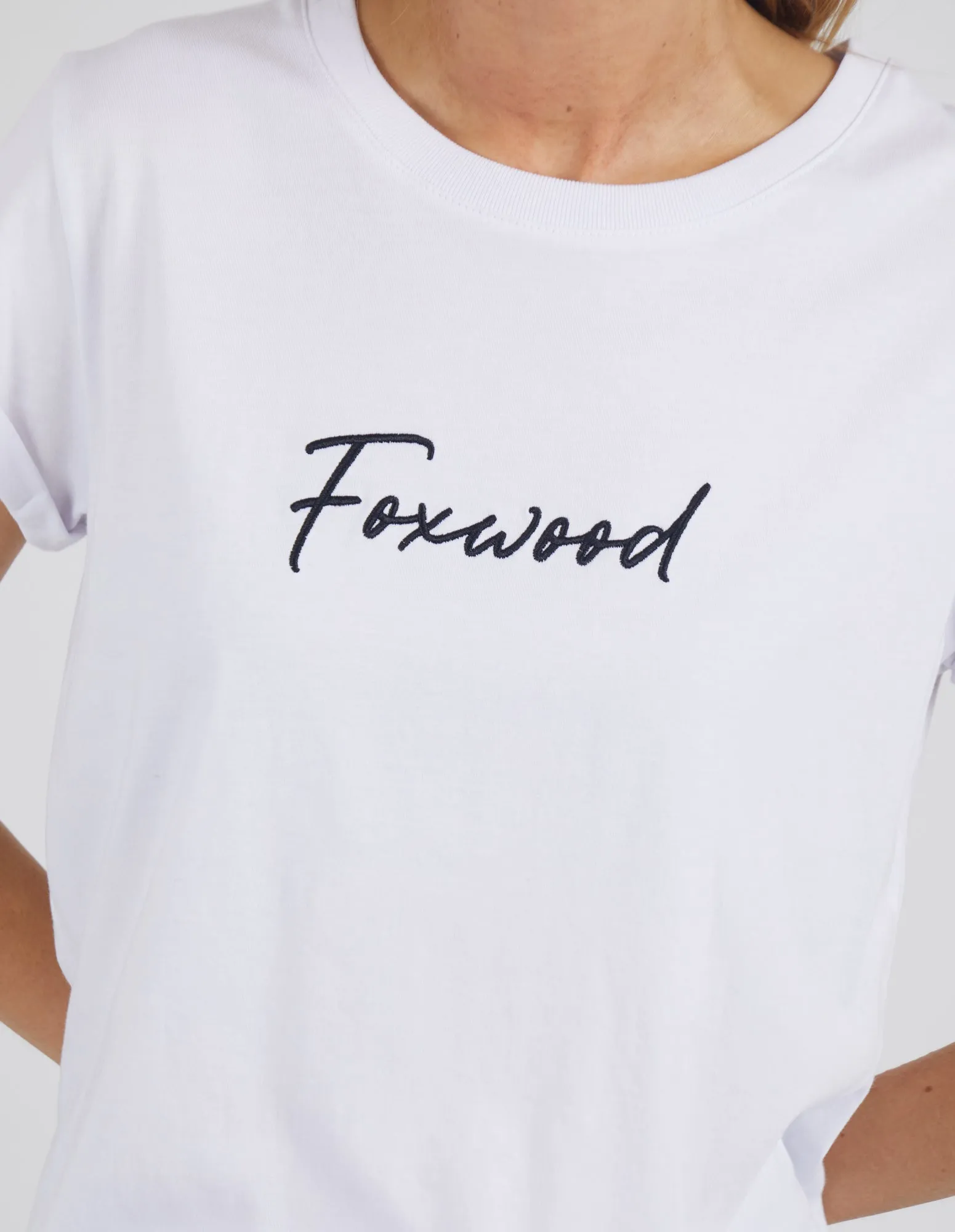 Foxwood Signature Tee White sold by Shine On product image thumbnail 2