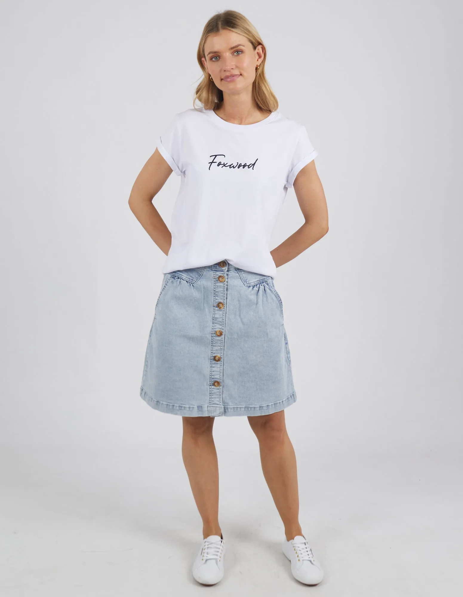 Foxwood Signature Tee White sold by Shine On product image thumbnail 3