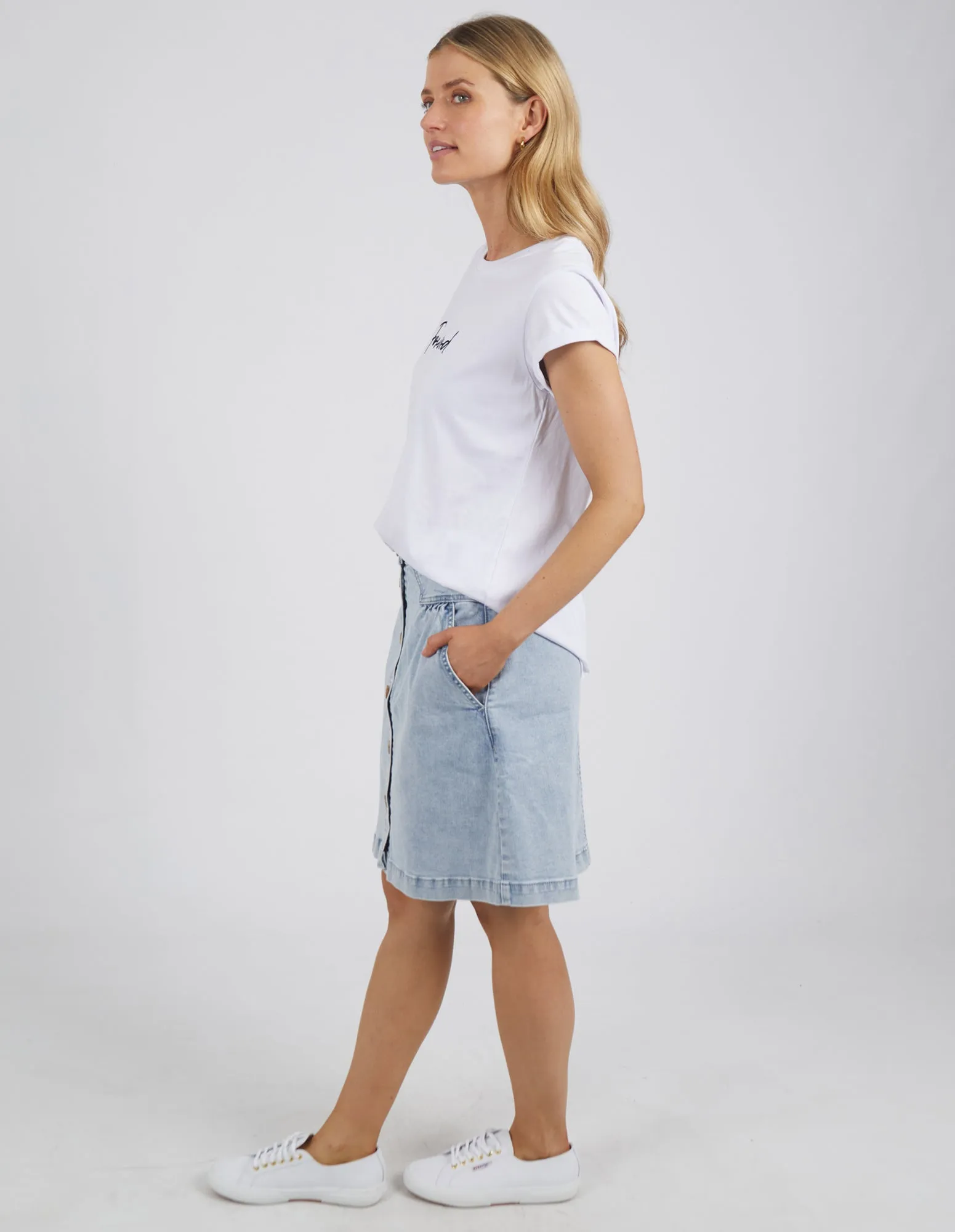 Foxwood Signature Tee White sold by Shine On product image thumbnail 5