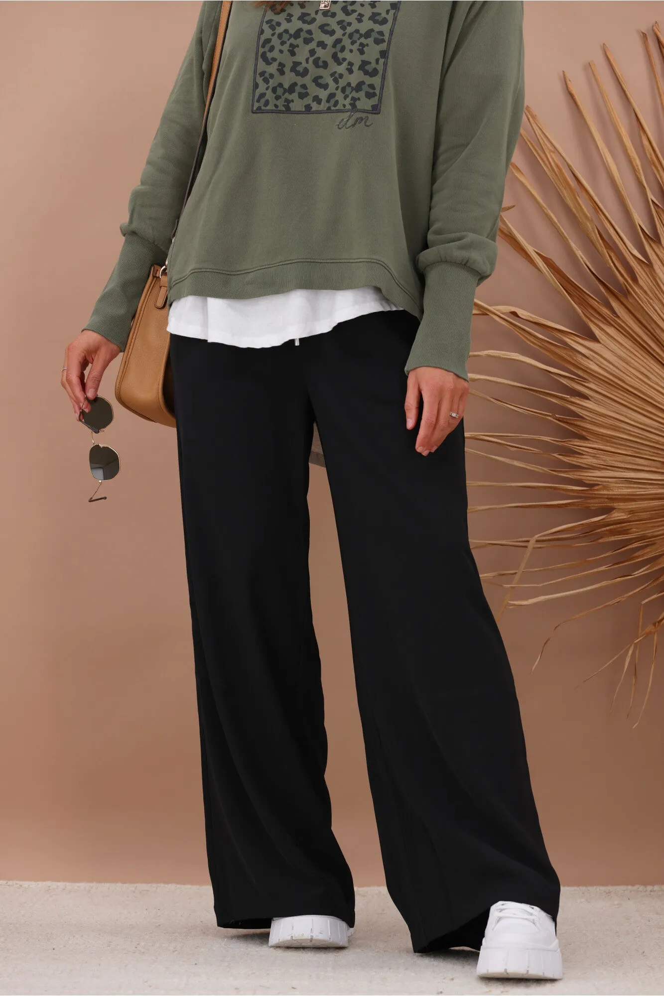 Shine On Label Rowen Wide Leg Pants Black sold by Shine On product image thumbnail 4