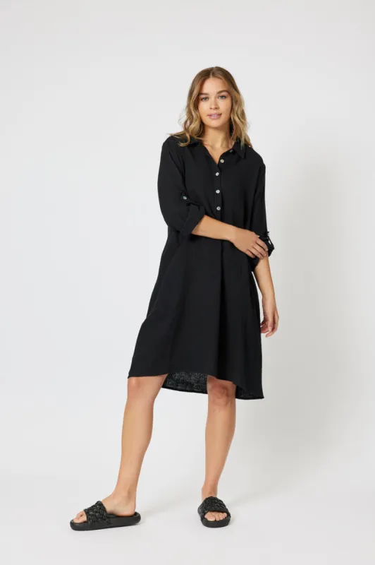 Threadz Byron Dress Black sold by Shine On