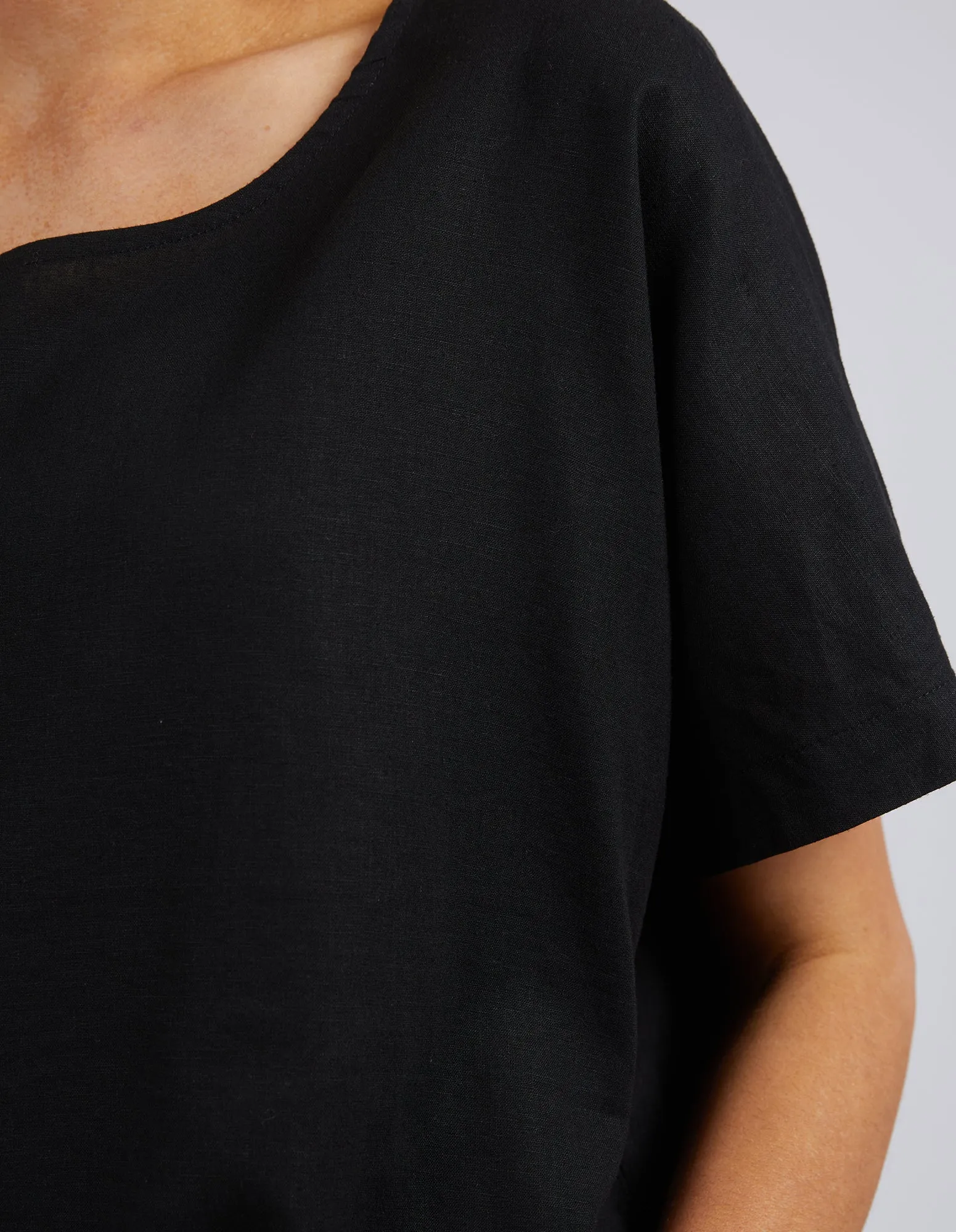 Elm Curtis Woven S/S Tee Black sold by Shine On product image thumbnail 2